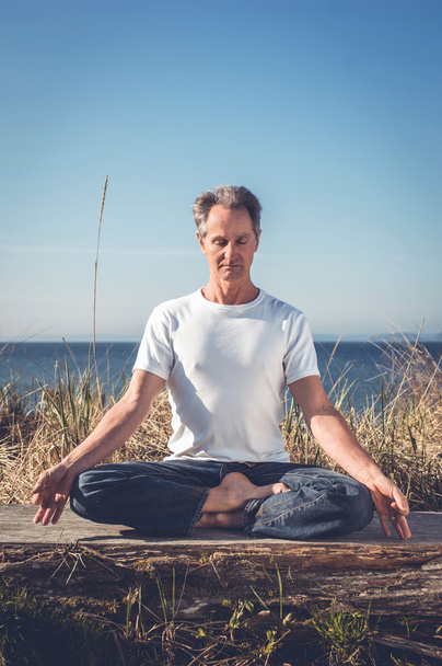 Peaceful Yoga Man - Фото, изображение