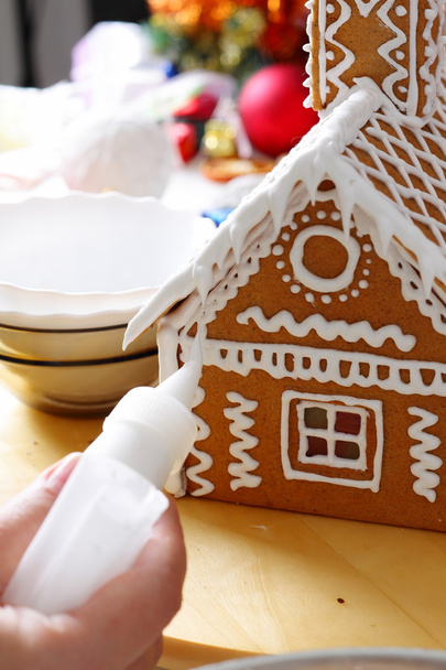 Making of gingerbread house - Fotoğraf, Görsel