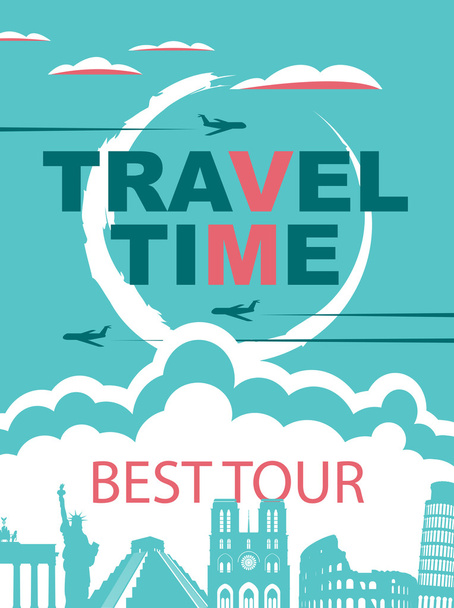 banner para agencias de viajes
 - Vector, Imagen