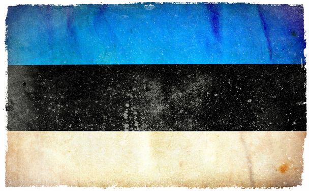 Estonia grunge flag - Foto, Imagem