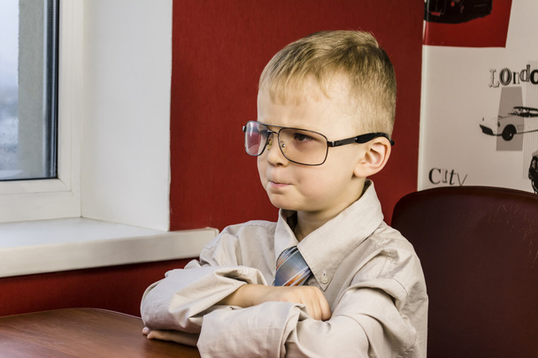 boy with glasses angry - Photo, Image
