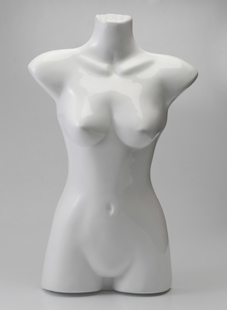 Female mannequin naked on the plain background - Fotoğraf, Görsel