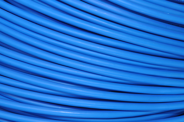 blå kabel青色のケーブル - 写真・画像