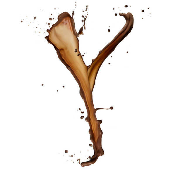 Chocolate splash letter - Fotó, kép