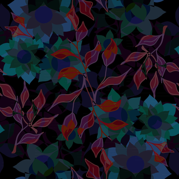 bloemenpatroon, vector illustratie - Vector, afbeelding