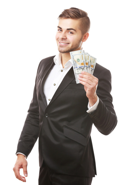Pénzt tartó férfi - Fotó, kép