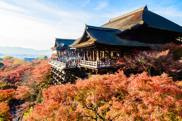 Kiyomizu-dera temple in autumn season - Photo, Image