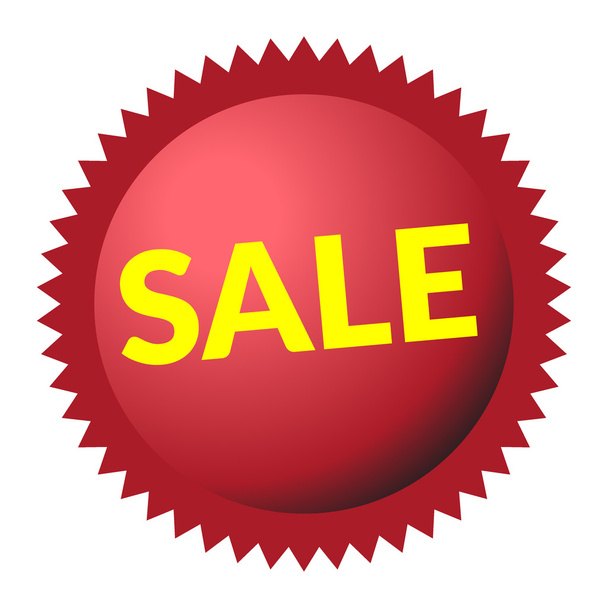 sale sign red - Vector, Image