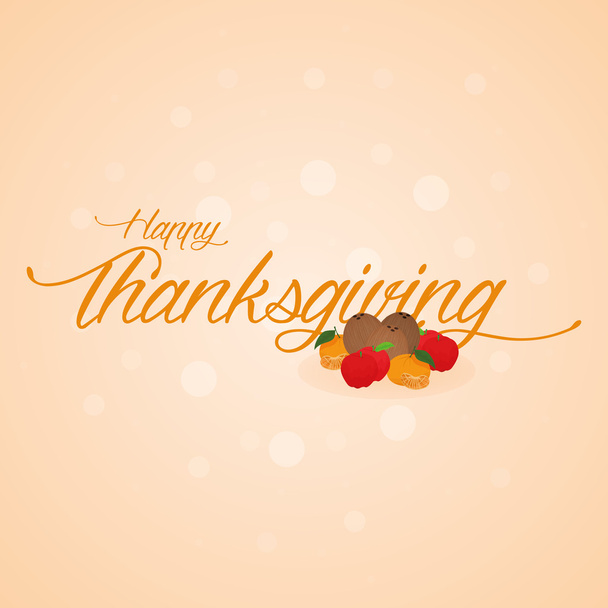 Happy Thanksgiving Day - Vector, Image