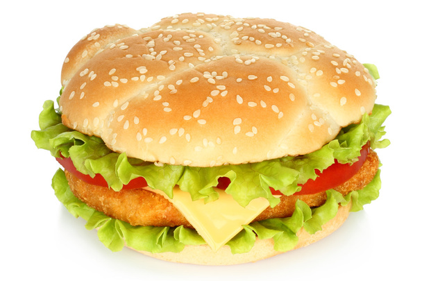 Большой куриный бургер
 - Фото, изображение