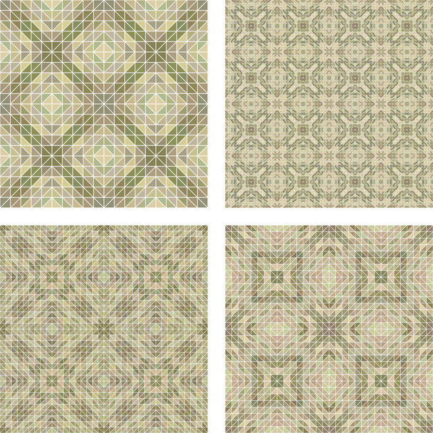 Set di sfondo mosaico beige senza cuciture
 - Vettoriali, immagini