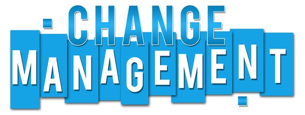 Change management Change Management blauwe strepen - Foto, afbeelding