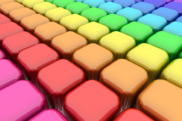 Color Rounded Cubes - Fotografie, Obrázek