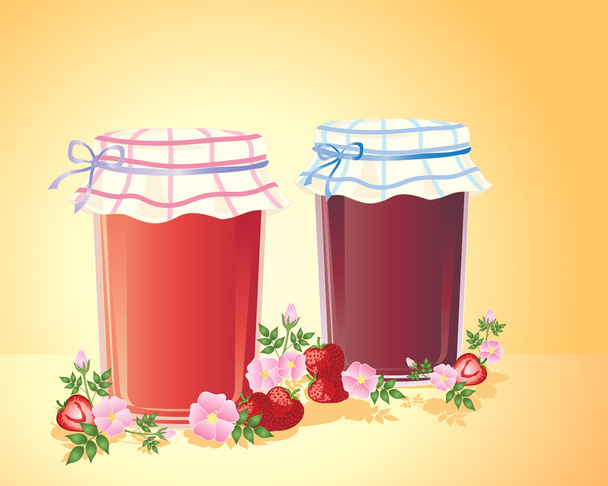 Home made jam - Vector, Image