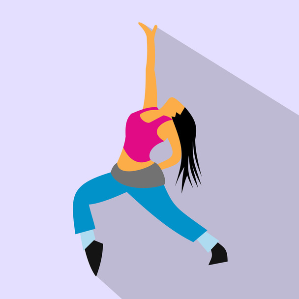 Dance flat icon - Vetor, Imagem
