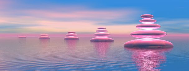 Balance azul y rosa
 - Foto, Imagen