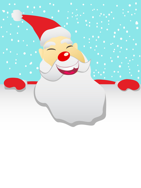 Santa with blank sheet - ベクター画像