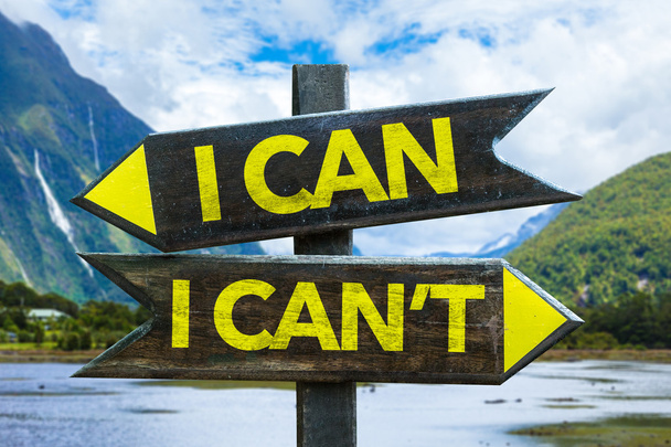 I Can - I Can 't signpost
 - Фото, изображение