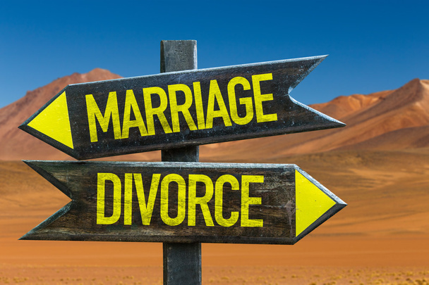 Mariage - Panneau du divorce
 - Photo, image