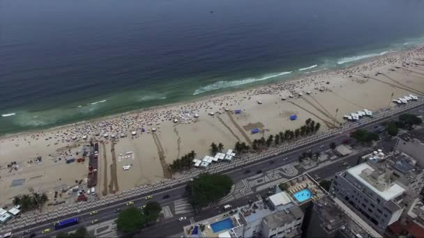 Crowd of People on Copacabana Beach - Footage, Video