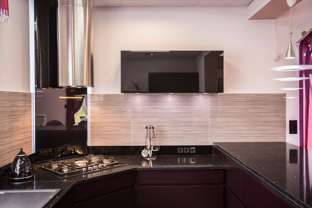 Elegant modern kitchen - Фото, изображение