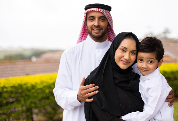young muslim family - Fotó, kép