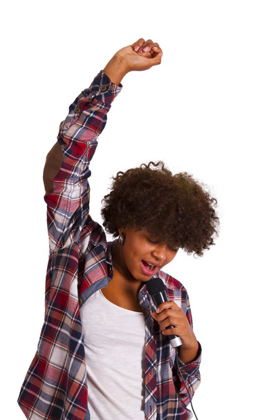 Девушка-певица
 - Фото, изображение
