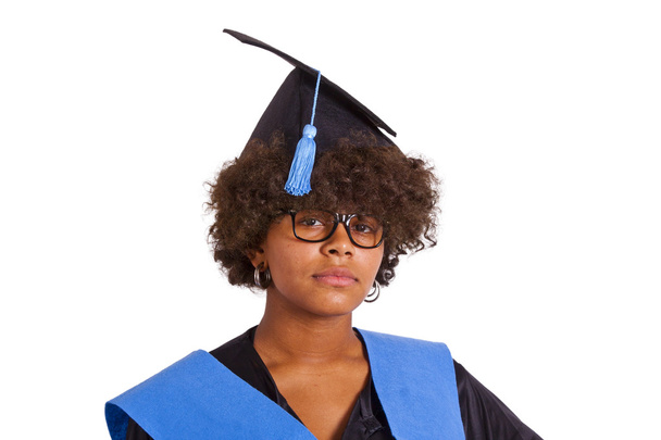 girl with graduation - Фото, изображение