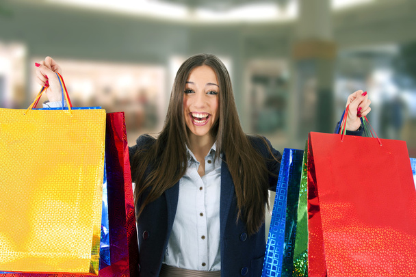 mensen shopping tassen - Foto, afbeelding