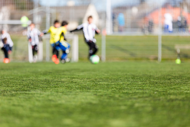 Blurred Kids Playing Soccer - Fotografie, Obrázek