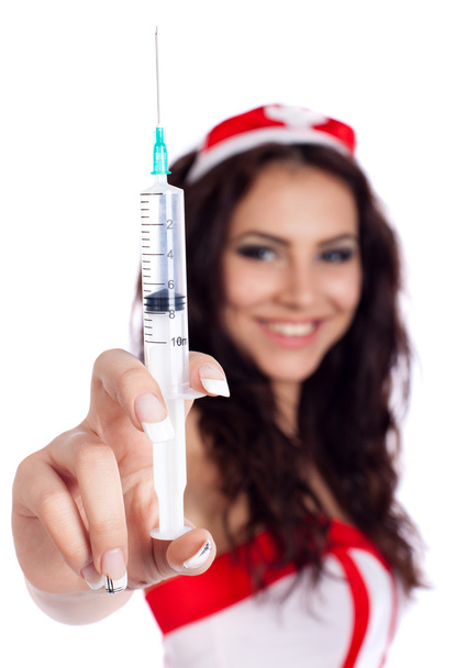 Selective focus on syringe - Фото, изображение