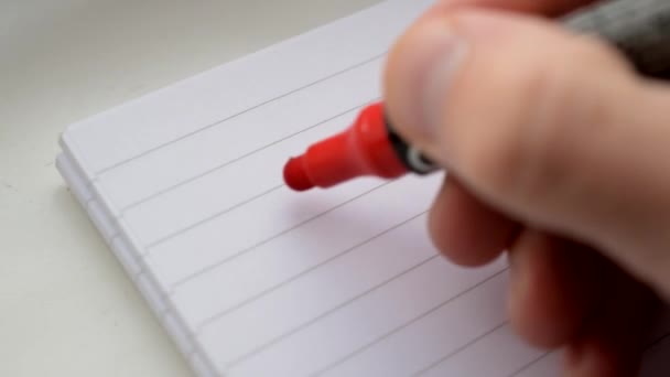 Escribir palabra AMOR con signo de exclamación con rotulador o rotulador
 - Metraje, vídeo