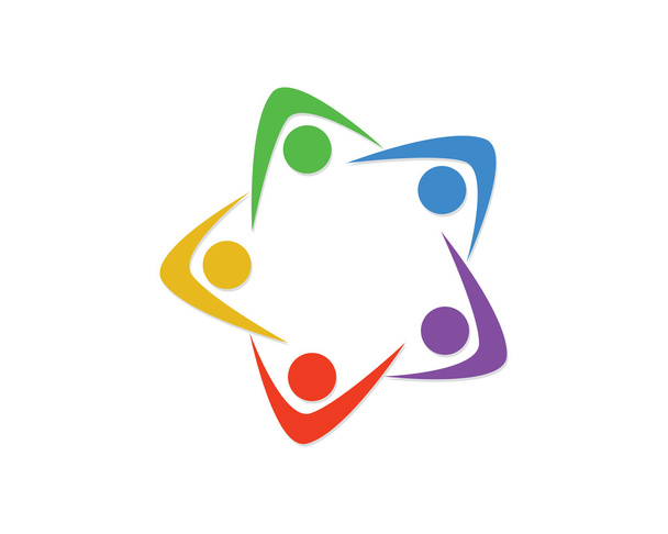 Logo wspólnotowe opieki - Wektor, obraz
