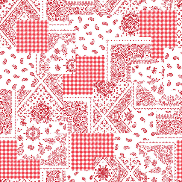 Bandanna pattern design - Vektor, kép
