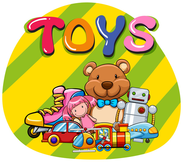 Différents types de jouets
 - Vecteur, image