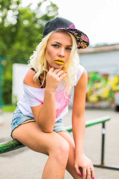 Portrait of a swag girl - 写真・画像