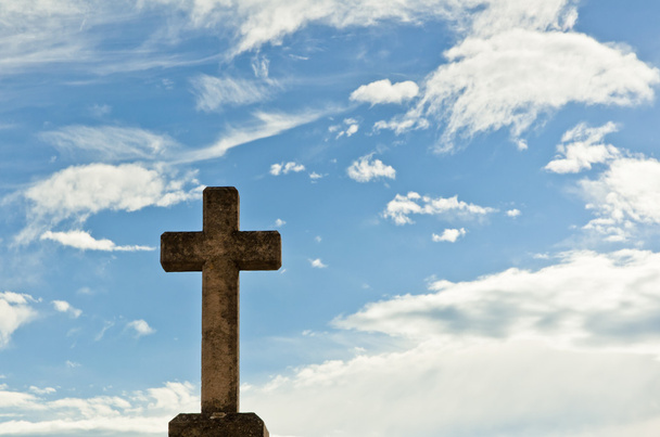 stary krzyż kamienistym - Zdjęcie, obraz