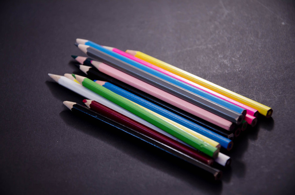 pencil colored backgrounds - Photo, Image