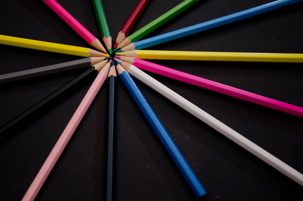 ołówek szkoły kolor - Zdjęcie, obraz