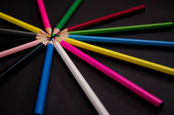 okul renkli kalem - Fotoğraf, Görsel
