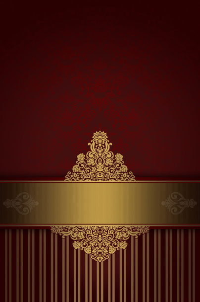 Red and gold vintage background. - Photo, Image