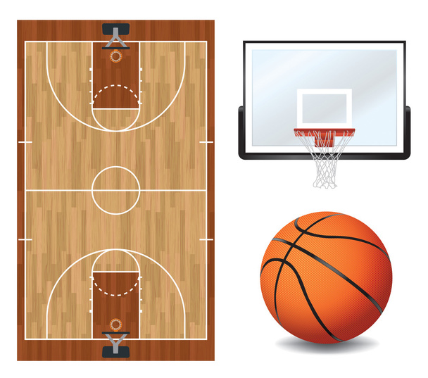 バスケット ボール デザイン要素図 - ベクター画像