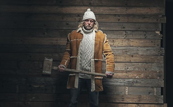 Favágó téli divat férfi - Fotó, kép