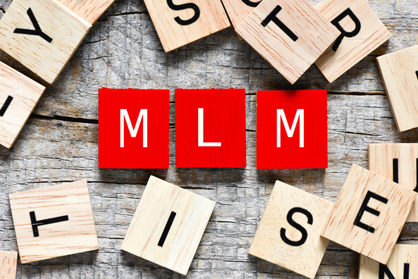 Letras de madera ortografía MLM
 - Foto, imagen