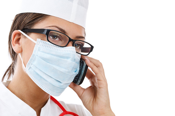 Busy female doctor - Foto, Imagen