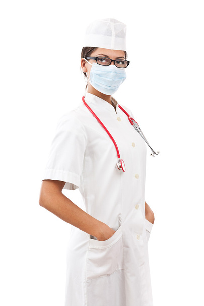 Portrait of a young woman doctor - Foto, Imagem