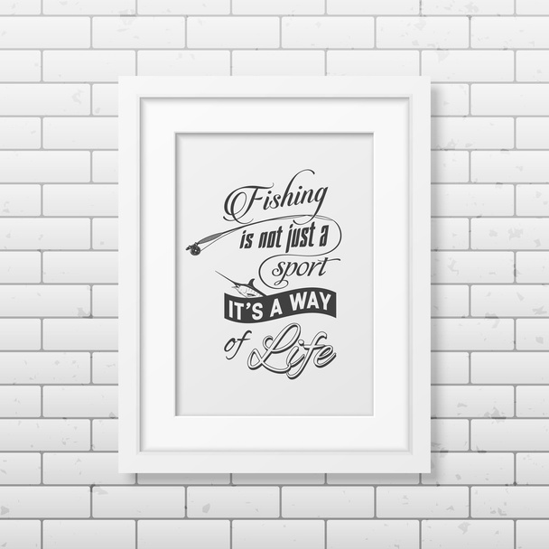 Quote typographical Background in the white frame - Vector, Image