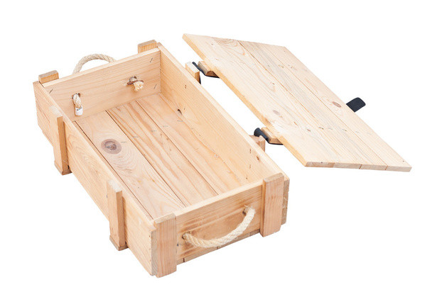 Open Wooden Box - Фото, изображение