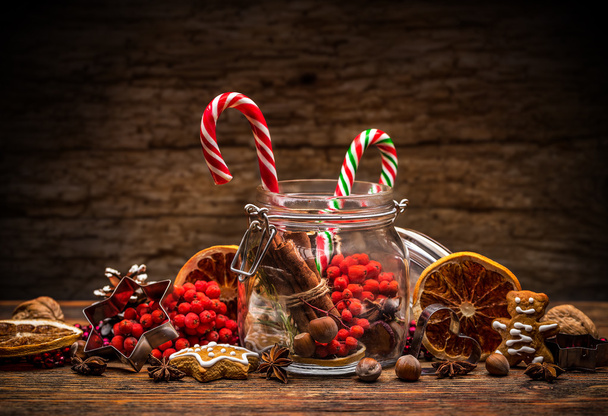 Sweet striped candy canes - Foto, immagini