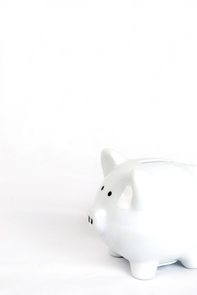 White Piggy Bank - Photo, Image